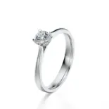 Pierścionek z białego złota z diamentem AJPZ_111